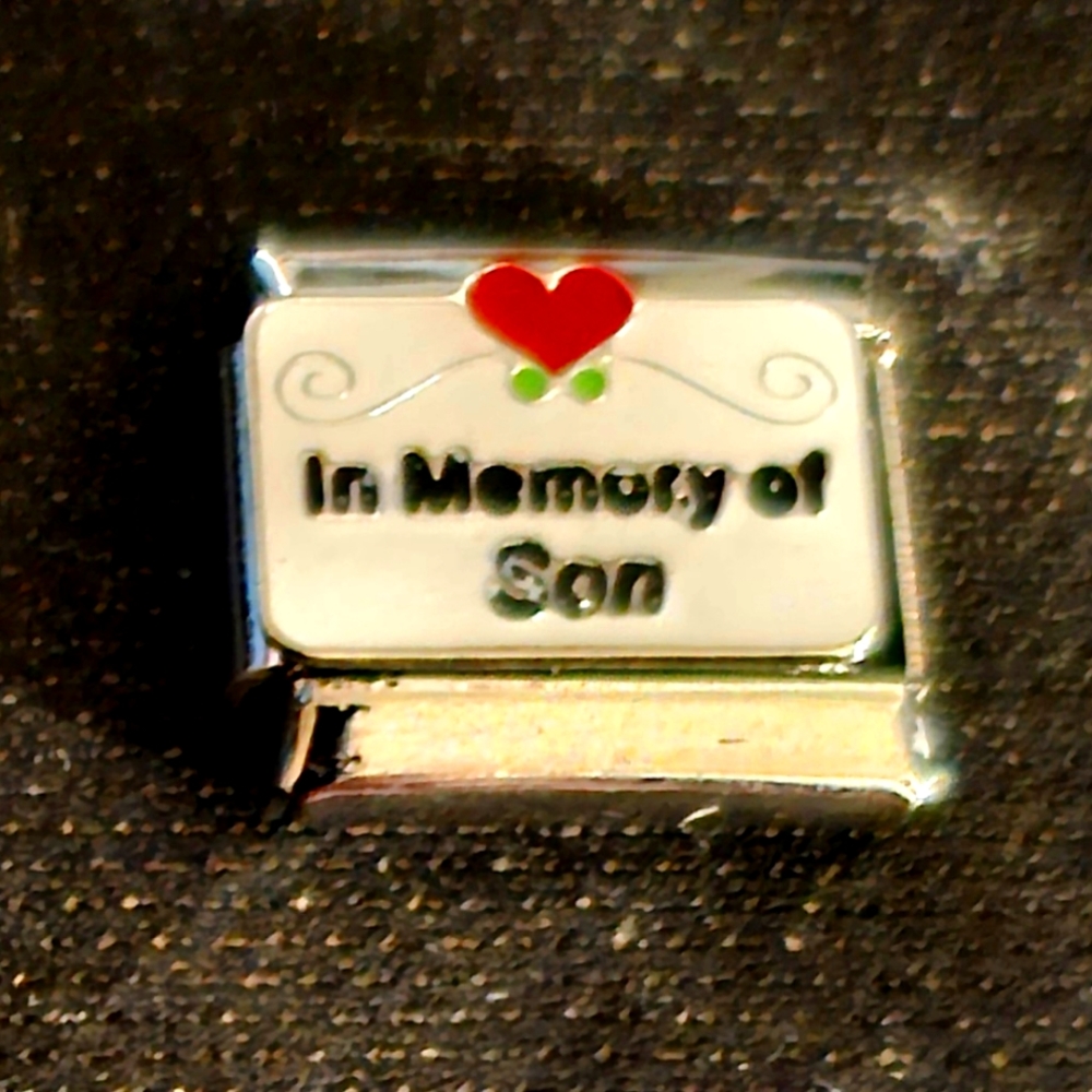 In Memory of My Son Italian Charm